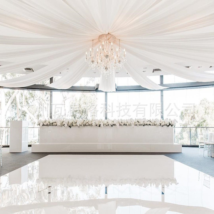 广州工厂派对活动纯白跳舞板wedding dance floor婚庆家具配套