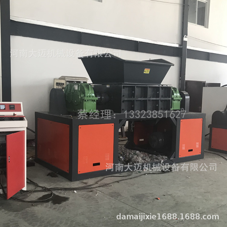 双轴金属破碎机废旧钢材钢筋破碎机旧家电撕碎设备