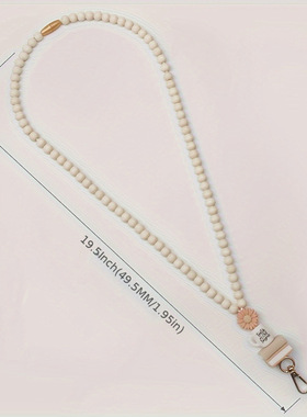 Office School Supplies 带卡夹的珠链挂绳可拆卸