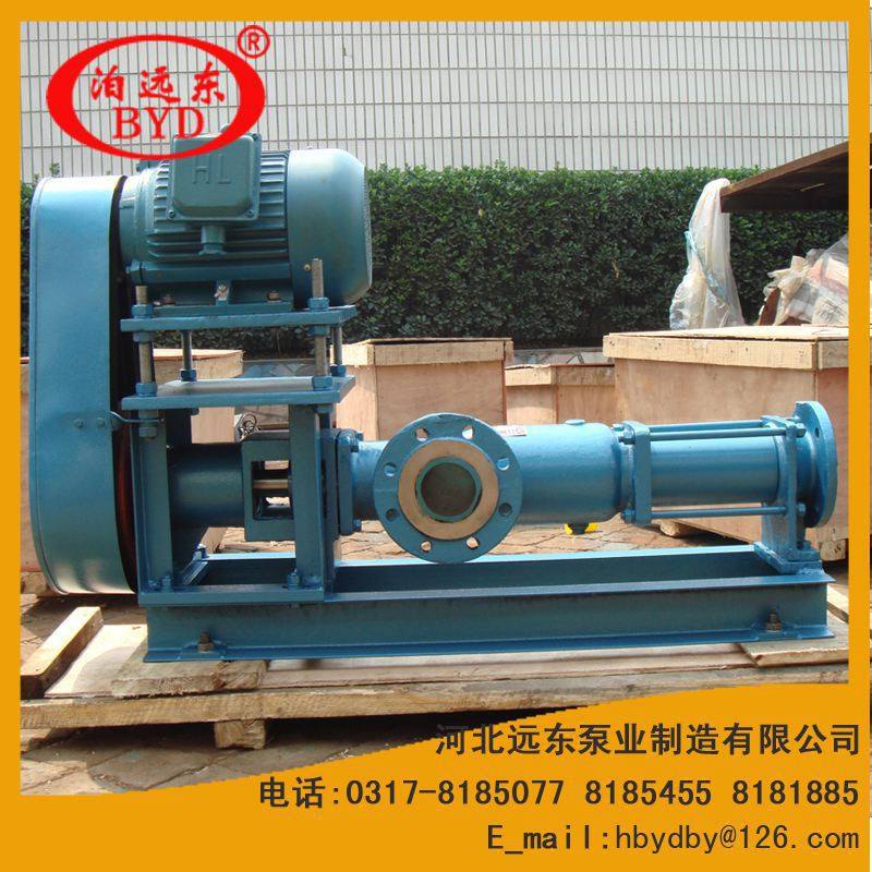 纸浆输送泵G20-2单螺杆泵用于南宁衍庆纸浆有限公司