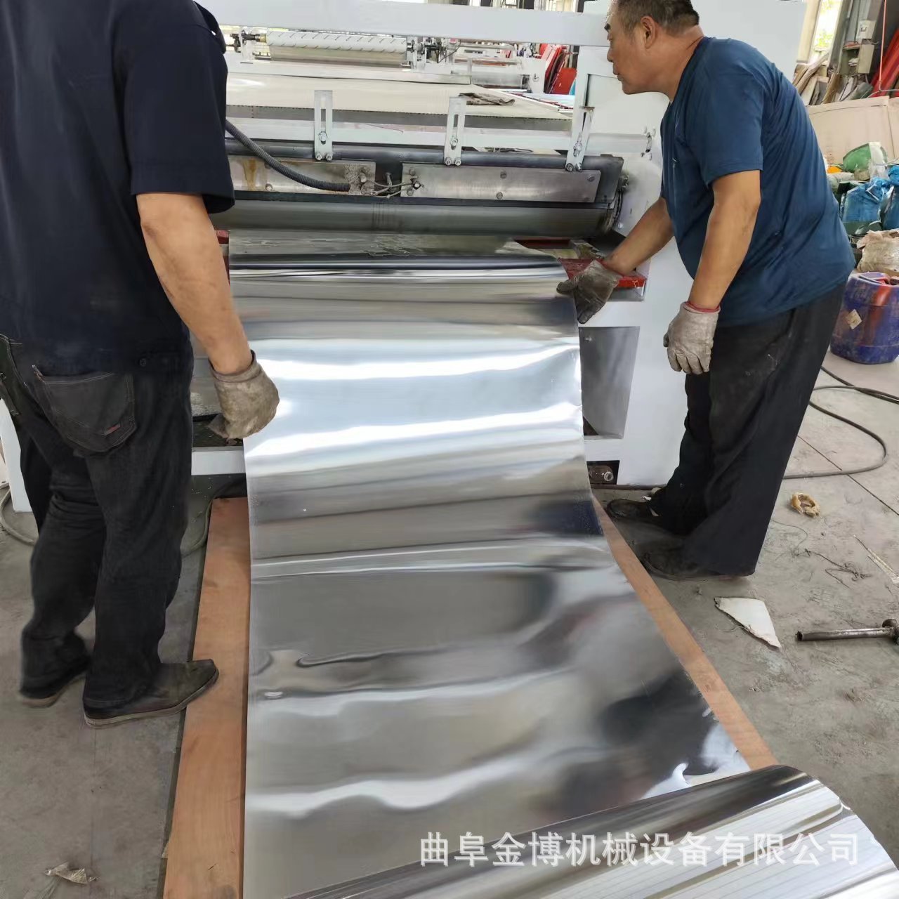 冷胶热敷在线放卷剪板覆膜机