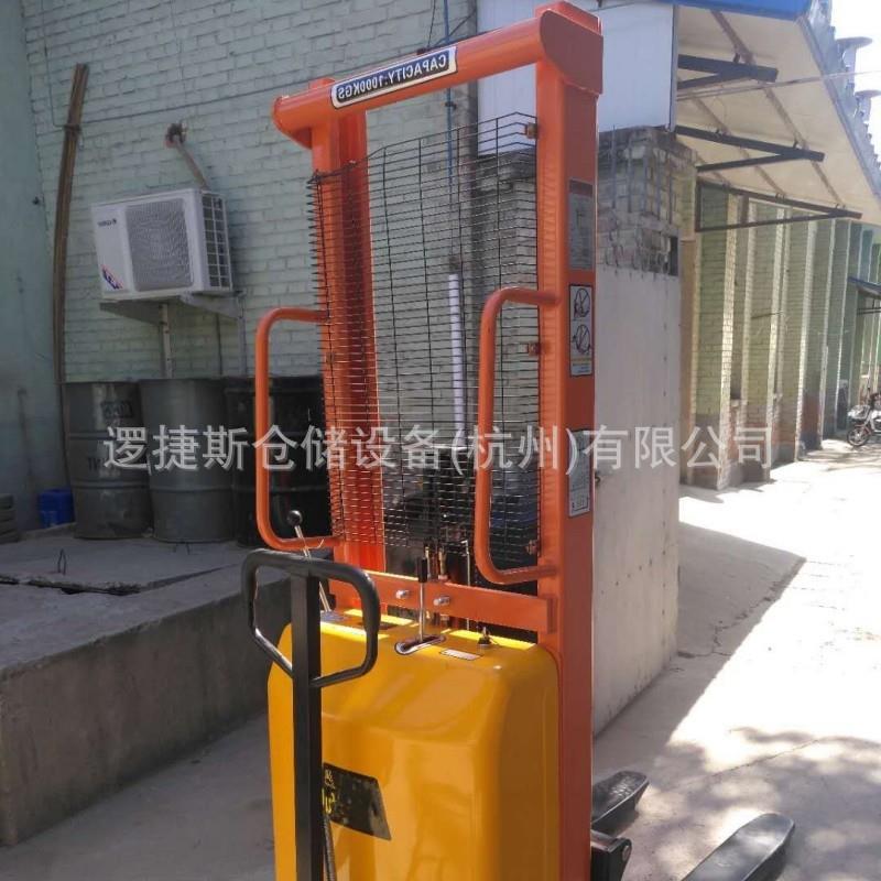 步行式半电动堆高车液压自动升降机托盘搬运堆垛机铲车叉车