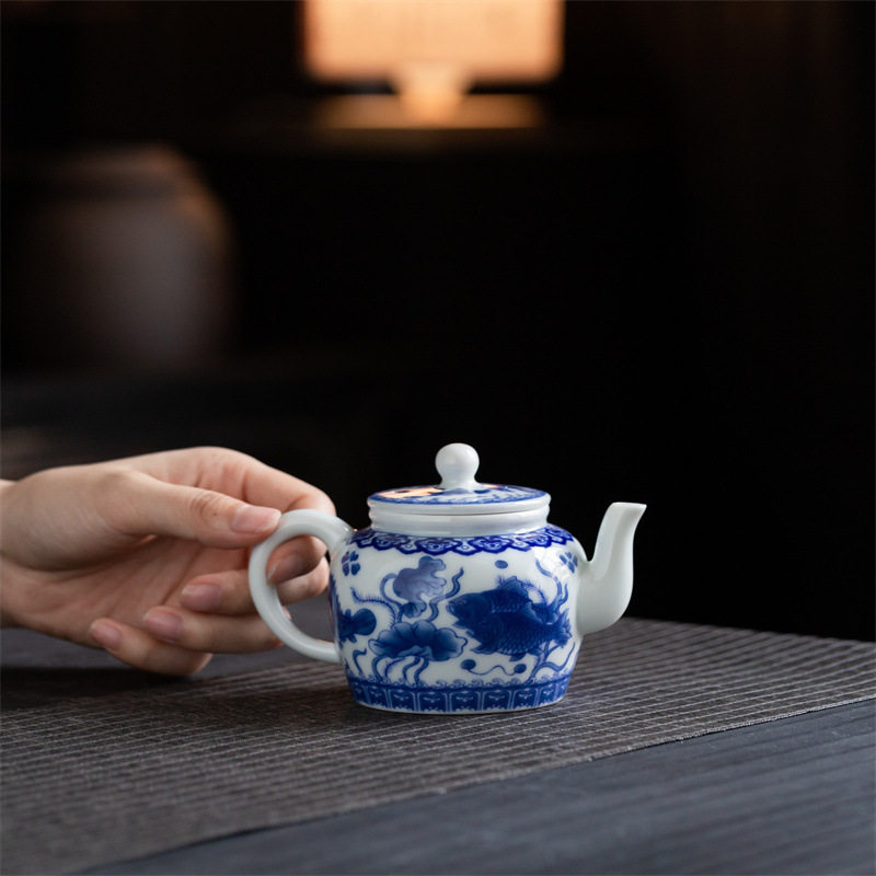 家用茶壶功夫一堂沏茶富贵泡茶壶茶具冲泡茶茶水陶瓷单壶专用批发
