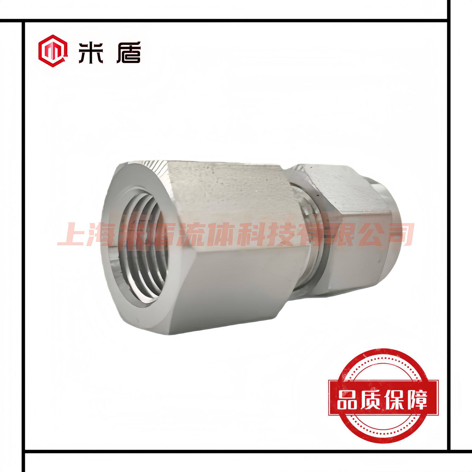 316L不锈钢双卡套直通高压接头内丝内螺纹NPT1寸-3/4卡套管外径