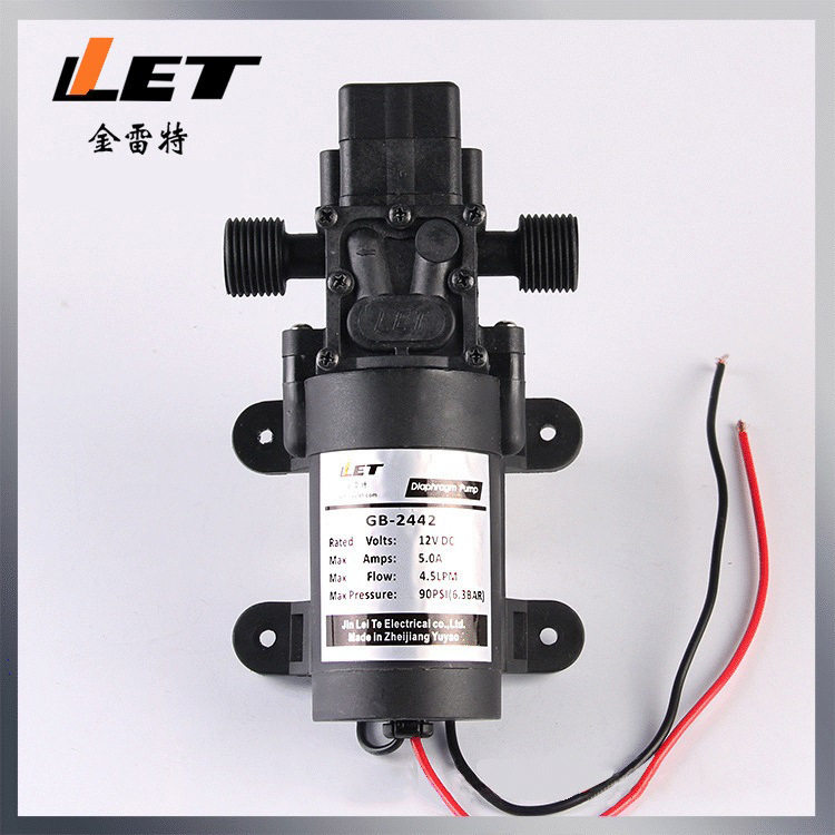 12V 24V洗车微型隔膜泵 GB-2442农用高压洗车泵 车用洗水泵