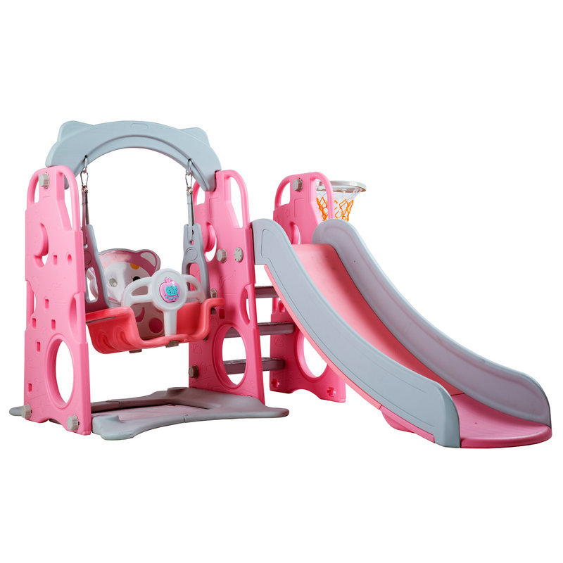 儿童滑滑梯秋千三合一组合小型室内家用幼儿园宝宝小孩游乐场玩具