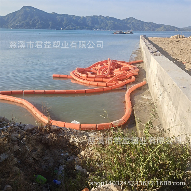 易安装水上拦漂浮子 水电站过滤垃圾浮漂 水闸固体物拦污浮筒装置