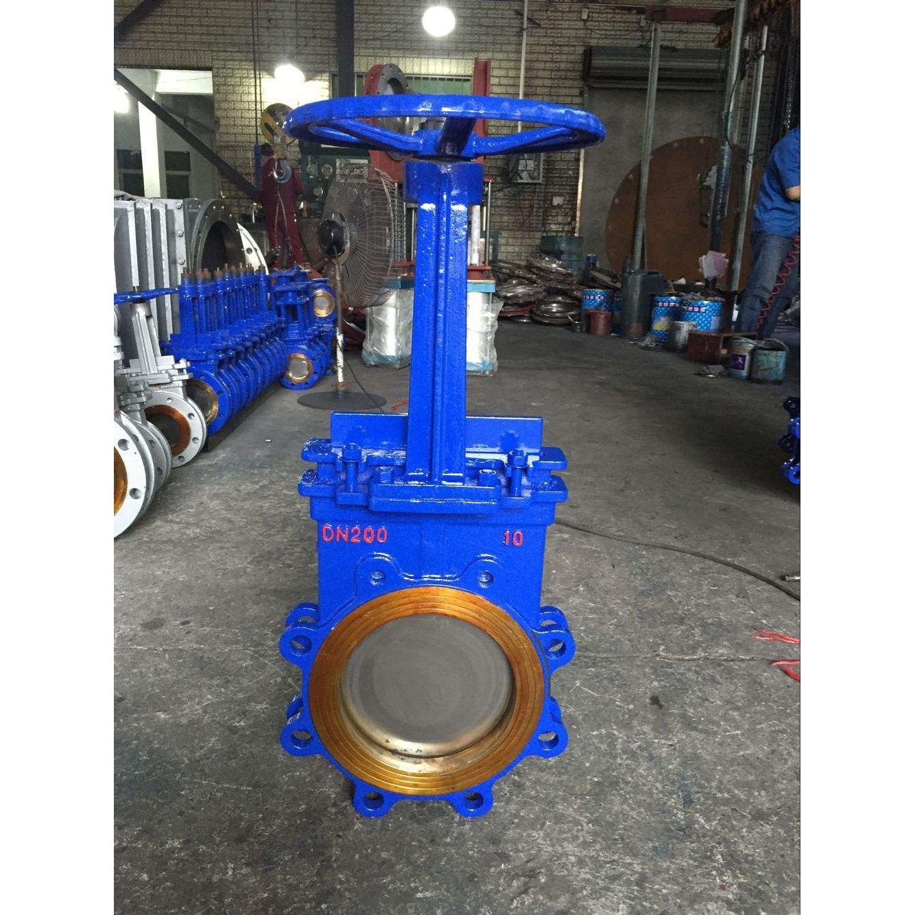 DMZ73X-10P DN300手动不锈钢暗杆刀型闸阀-DMZ73X-10P