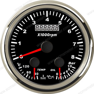 ECP多功能水温油压转速表小时计指针组合仪表改装 车船舶仪表