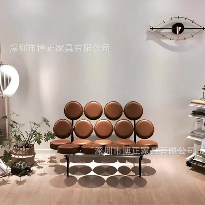 北欧设计师创意个性沙发椅客厅别墅酒店接待区休闲椅样板间多人椅