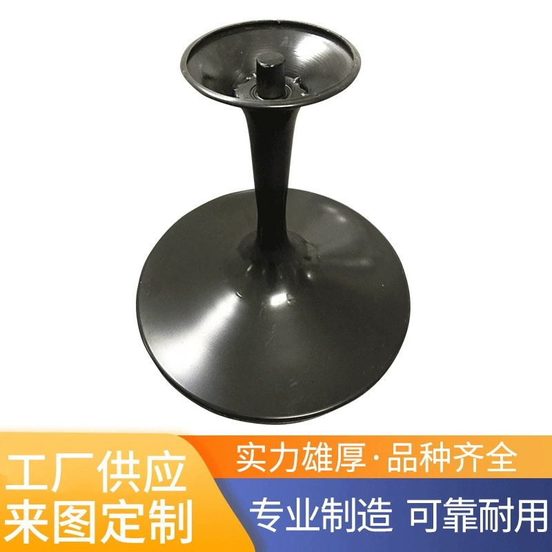 圆形不锈钢吧台桌脚餐桌脚桌腿配件供应不锈钢拉丝桌脚底座直销