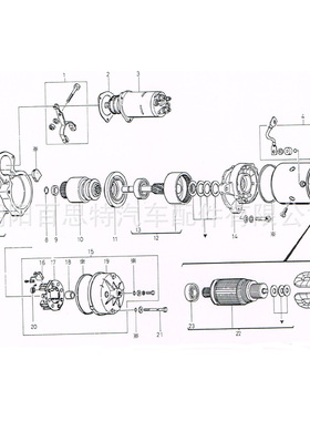 S12H起动机0230007512 0230007510 0230007511 35B66-20102