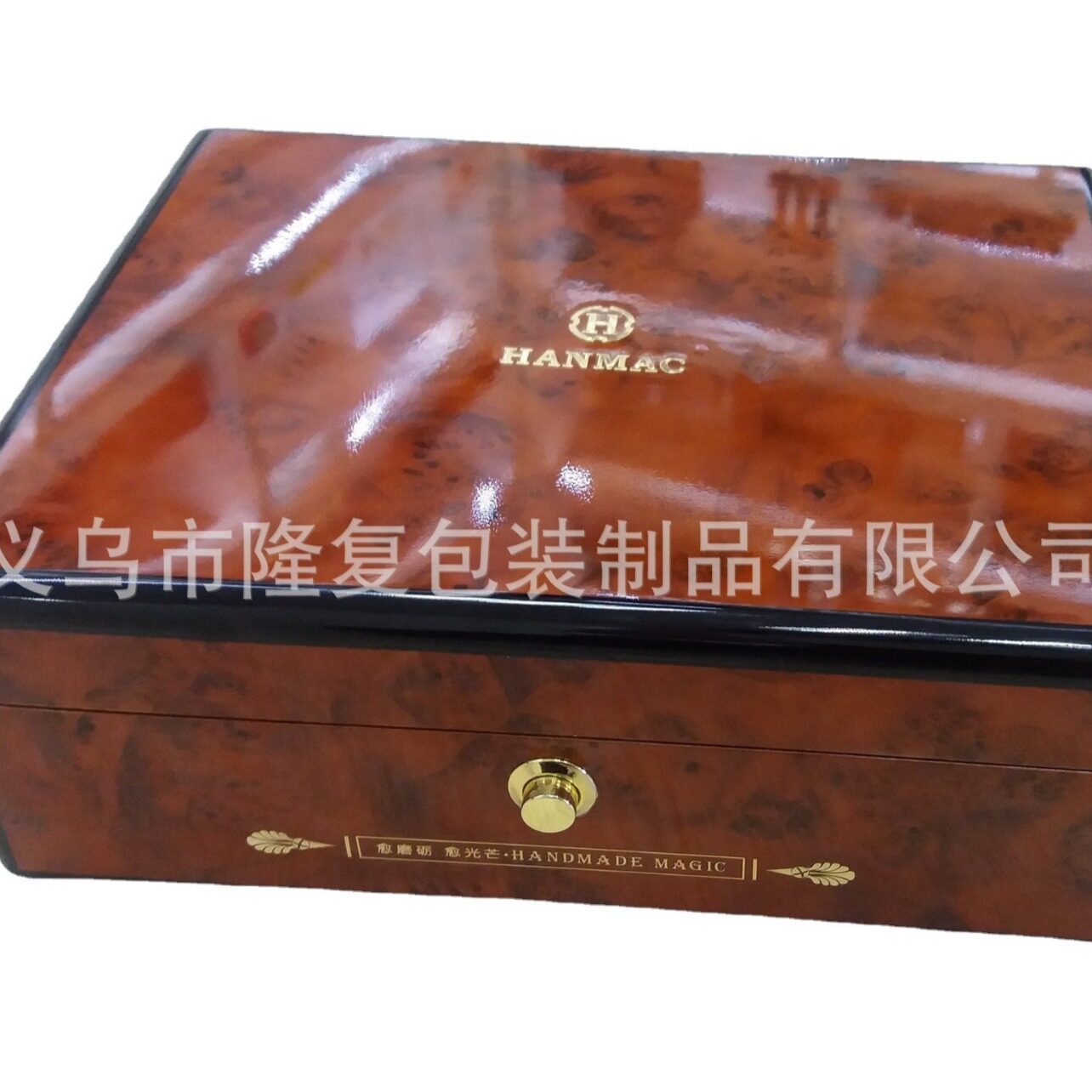 定做高档贴木纹纸各种实木喷亮光钢琴烤漆收纳收收藏通用包装木盒
