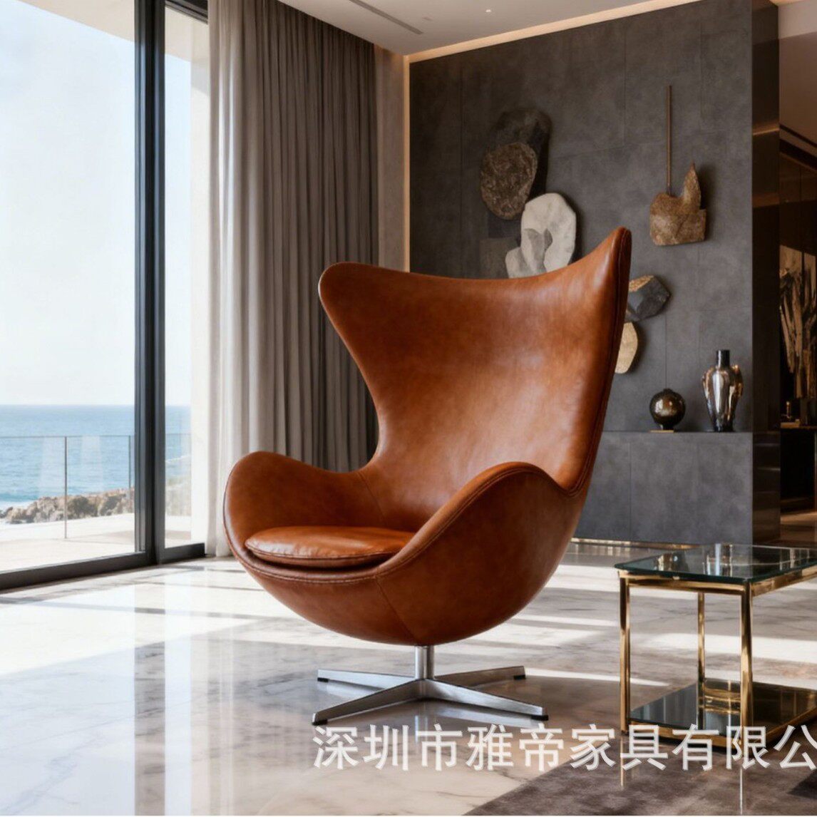 深圳工厂直销北欧单人沙发鸡蛋椅aggsofa现代简约休闲沙发椅创意