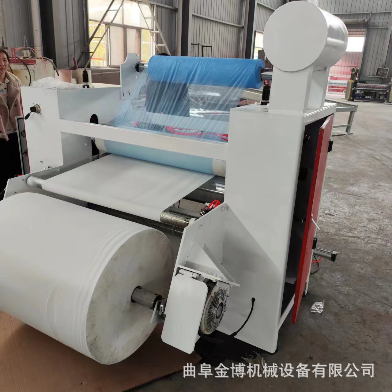 冷裱预涂膜卷对卷加热贴合机