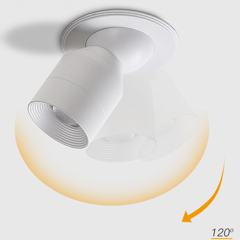 嵌入式射灯聚光led可变焦牛眼灯8度小光束角茶桌酒吧展柜氛围灯