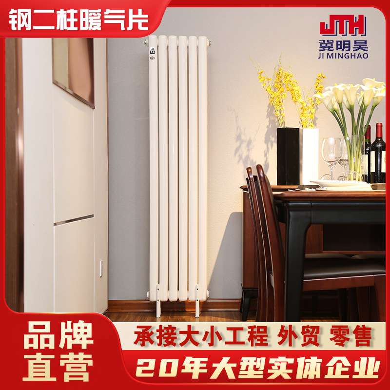 暖气片钢制壁挂式集中供暖钢二柱6030暖气片水暖散热器片加厚立式
