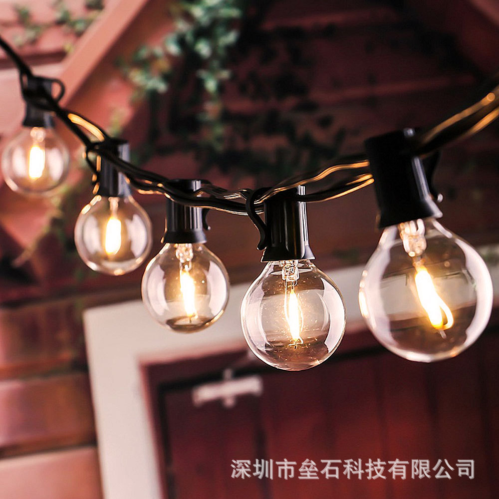 3W太阳能25灯户外庭院圣诞灯串