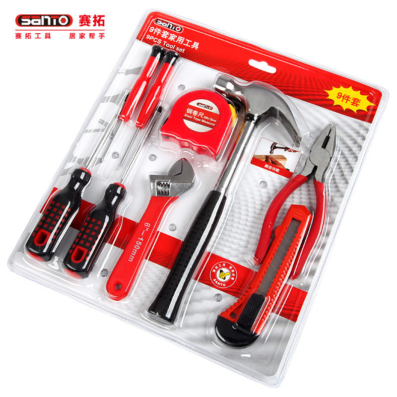 赛拓 9件套家用工具套装 0387