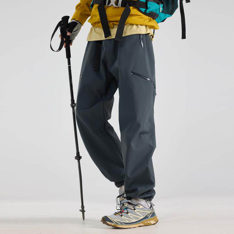 三合一冲锋裤女款可拆卸动休闲装裤男防风防水加绒加厚登山滑雪裤