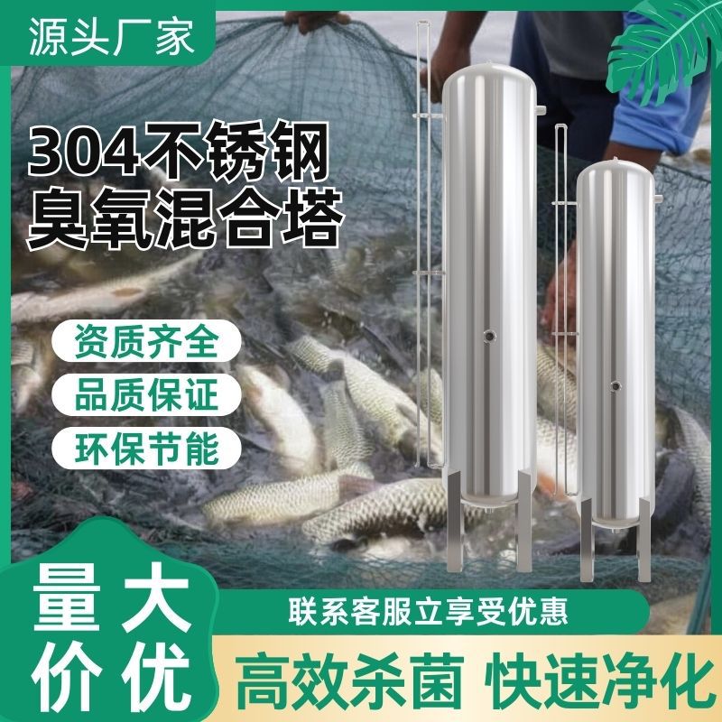 304不锈钢臭氧反应塔泳池杀菌