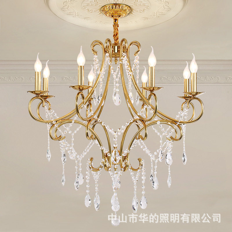 法式水晶吊灯客厅卧室餐厅书
