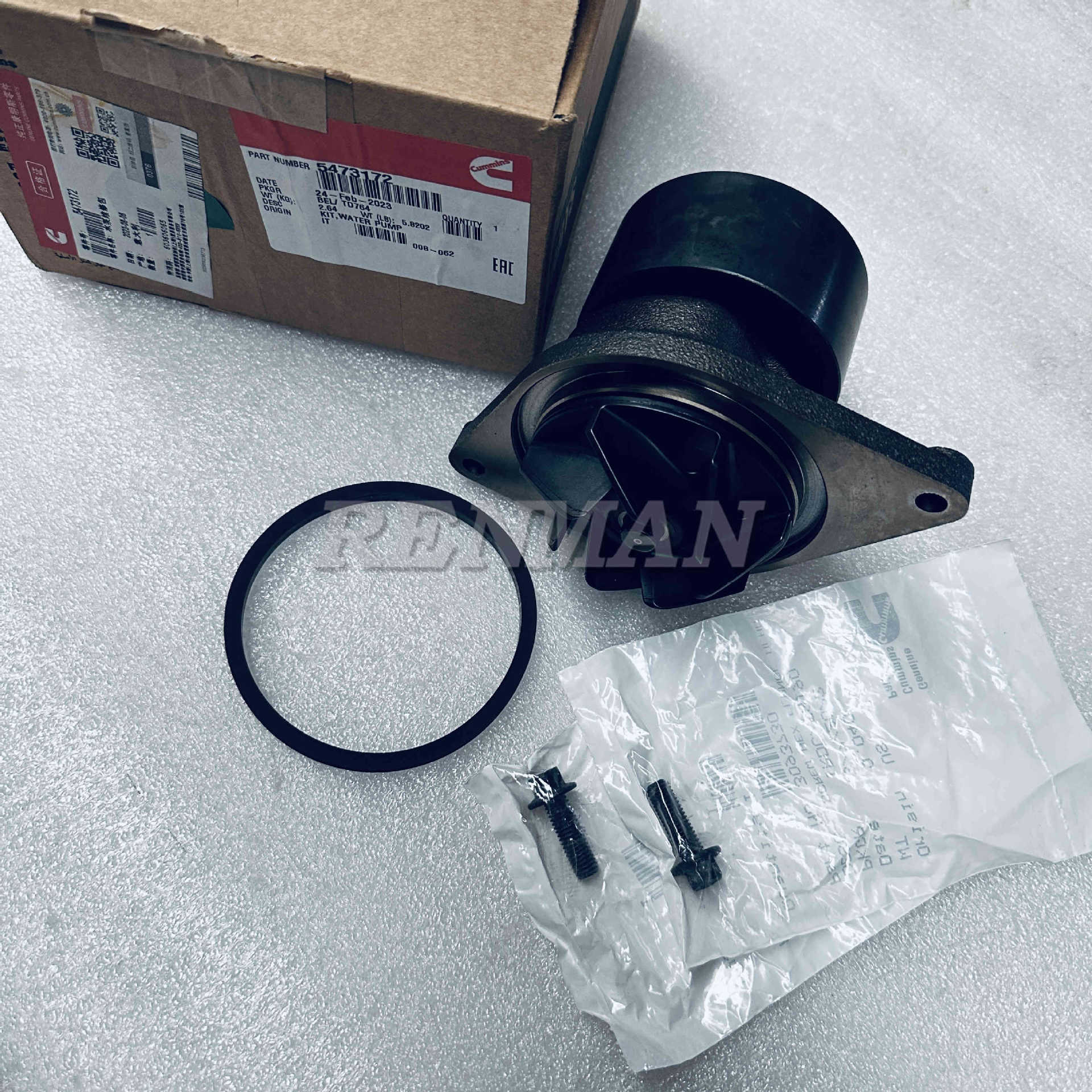 康明斯发动机水泵总成维修包