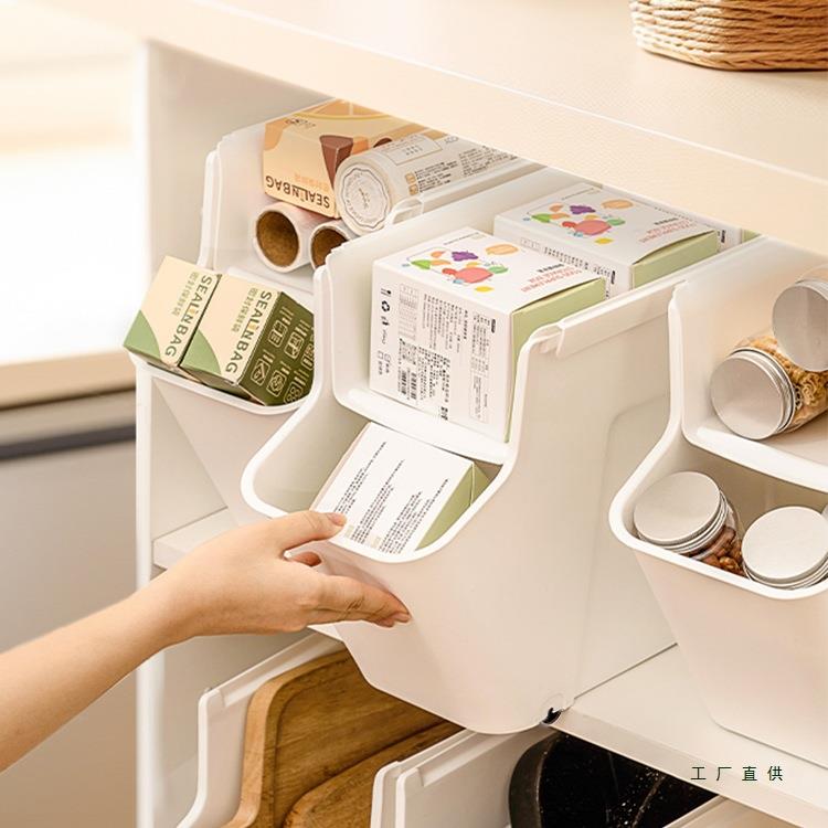 厨房收纳盒抽拉式置物架橱柜夹缝拉篮下水槽带轮整理盒分层储物筐