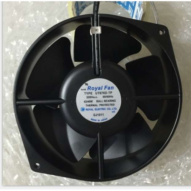 原装ROYAL FAN UT676D-TP 220V 37/34W 铝框散热风扇 17cm