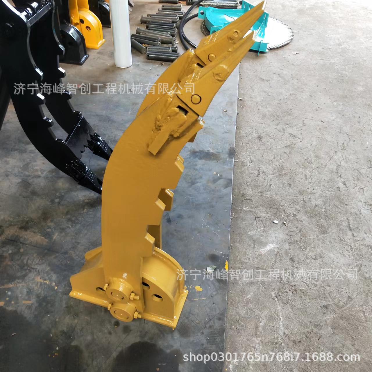 外贸出口管道施工用液压一体式拇指夹抓手铲斗辅助夹夹木机