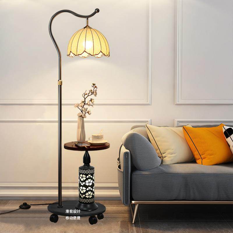 设计师落地灯客厅卧室沙发旁边氛围感艺术美式复古法式中古风台灯
