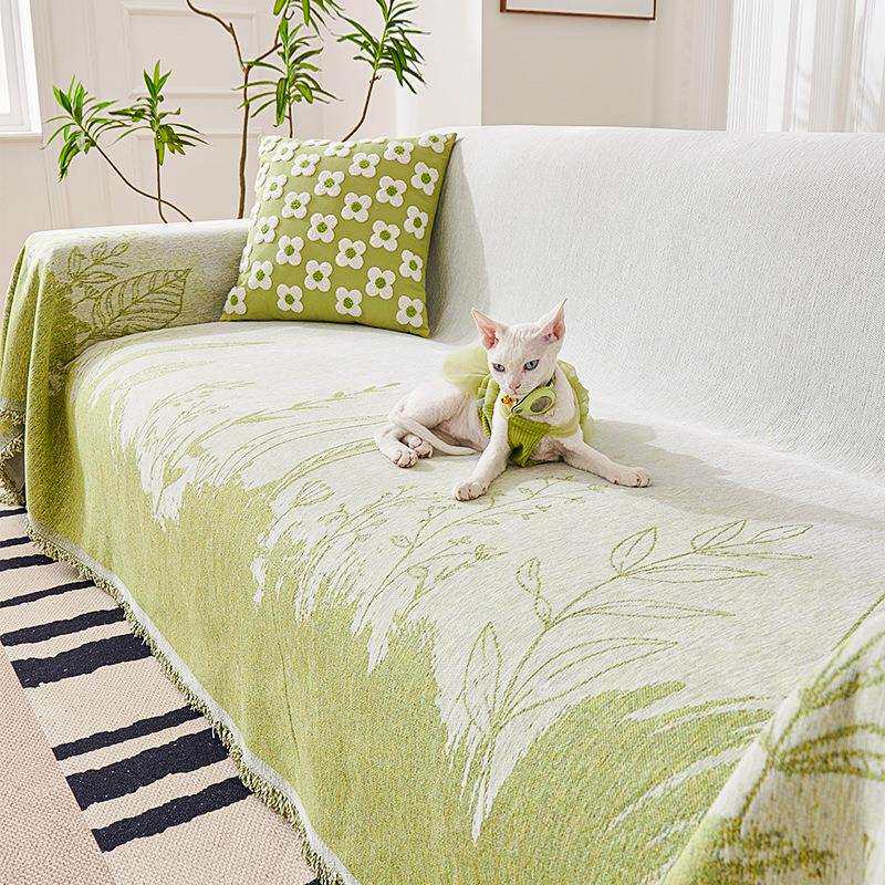 网红高级感沙发盖布巾四季通用防尘防猫抓防滑沙发套罩沙发垫盖毯