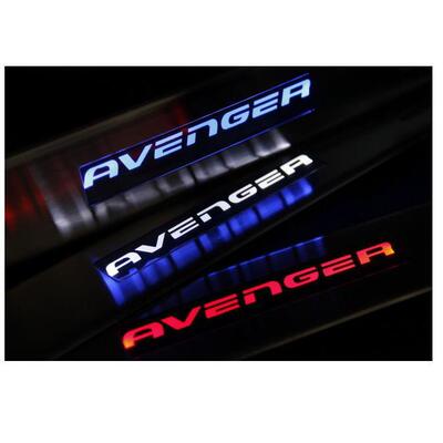 适用于08-15dodge 道奇avenger带灯门槛条迎宾踏板door sill