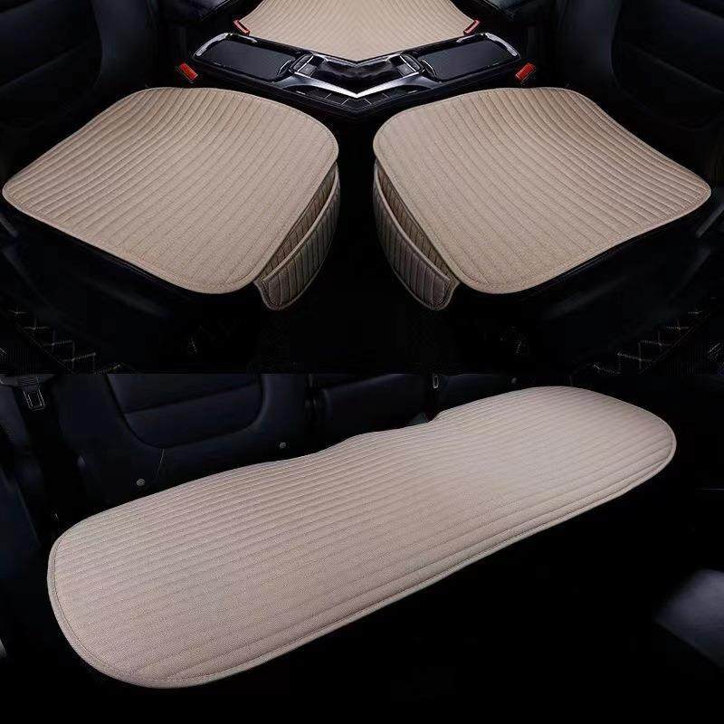 新款汽车坐垫无靠背夏季冰丝坐垫三件套通用按摩网椅垫汽车用品垫