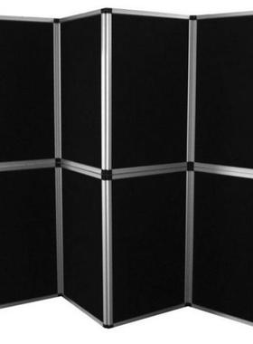 迪玛展示-供应出口欧美八片黑色蓝色铝合金折叠广告展示屏风