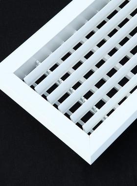 1百叶风口QD-028000S*150AB送方形风口单层百叶风出风检修口