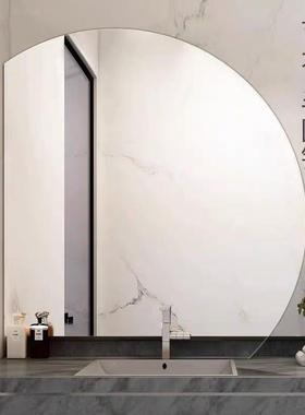 形浴室异镜NF212-7卫生e间半圆镜子不规则镜墙挂ld灯梳妆镜LEDLED