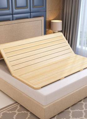 床板实木加厚折叠经型LRJ排骨架人1.5米硬双人1.8米木板济床单垫