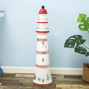7575灯公分海地中海装饰木质塔瞭望塔工具艺品洋风摄影道婚庆摆件