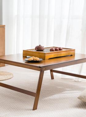 楠dnz002竹折叠小桌作子电脑作实木书桌板桌宿桌舍懒人生业桌学床