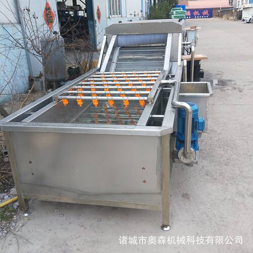 全自动果蔬气泡清洗机 高压喷淋小龙虾清洗机 竹笋大姜气泡清洗机