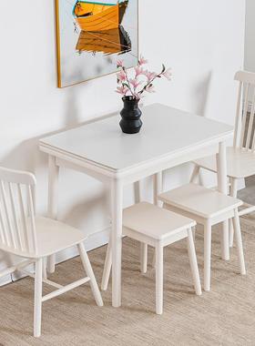 6R小折户岩板餐桌椅组合可伸缩叠实饭桌现代简约F76567HT餐桌省空