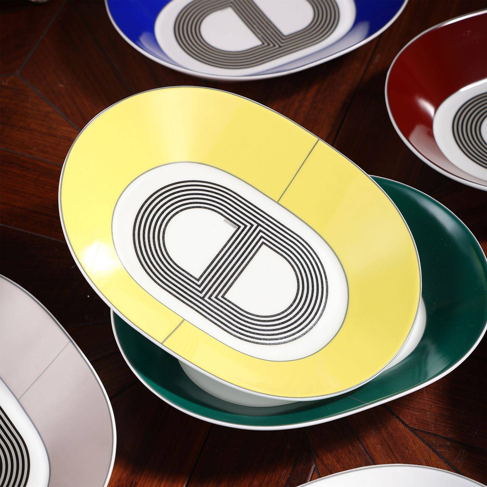 韩约碟子盘盘子陶瓷餐具西餐盘日式轻奢家用菜水果甜品式沙简CCH