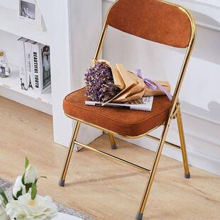 椅折叠电背椅子家用靠椅简易会议凳子便携脑椅DIC办公学生宿舍餐