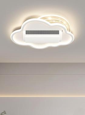 风极扇灯无叶顶灯吸简客厅LM2402灯饰照明可摇头离风线语音卧室全