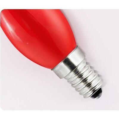 一体烛灯佛灯螺口节能财神灯LD灯具SIT花灯红色E泡14蜡莲烛E红色E