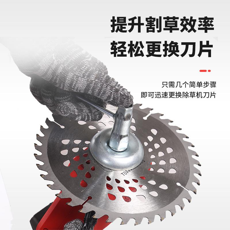 跨境电动家用修枝无刷锂电大功率多功能割草机果园农用充电式