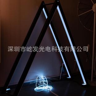 时光隧道灯FIZ光节求亮化造型灯大型发光拱门心型打情侣婚卡布置