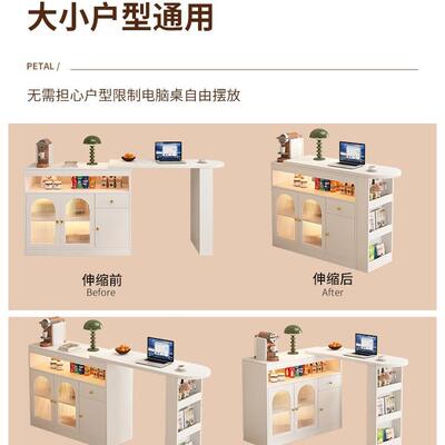 可伸吧台餐边柜一桌LCB体家用客厅玄缩关隔断小户型台靠墙阳沙发