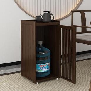茶桌家用小茶台边柜侧柜茶实无品牌/木泡吧几架烧水壶一体水桶茶